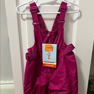 Cat & Jack Fuchsia Snow Overalls
